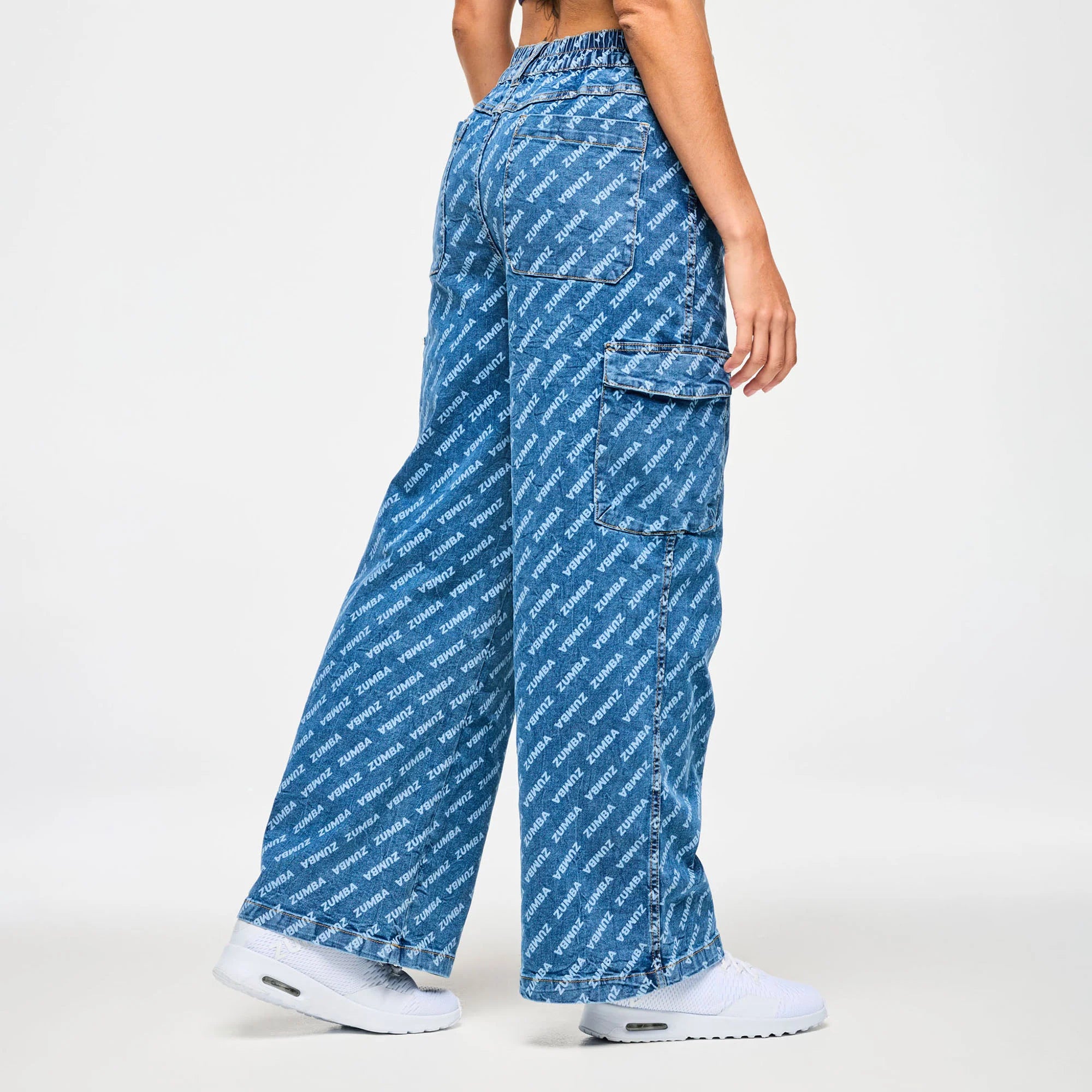 Blue Jean Baggy Denim Cargo Pants Z14