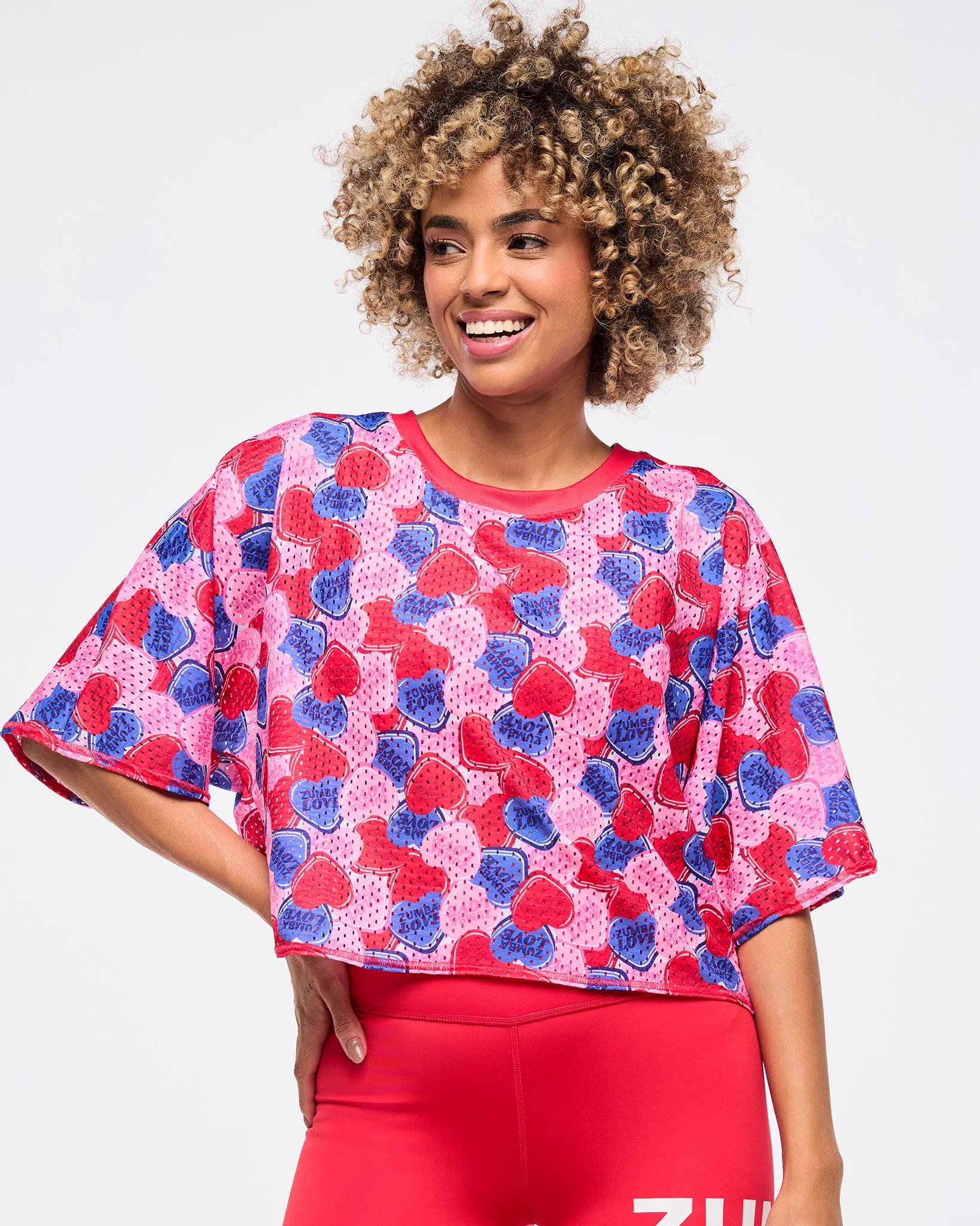 ◆４月新作◆Zumba Love Boxy Dolman Crop Top Zumba Love Boxy Dolman Crop Top B11 – Zumbawearcanada