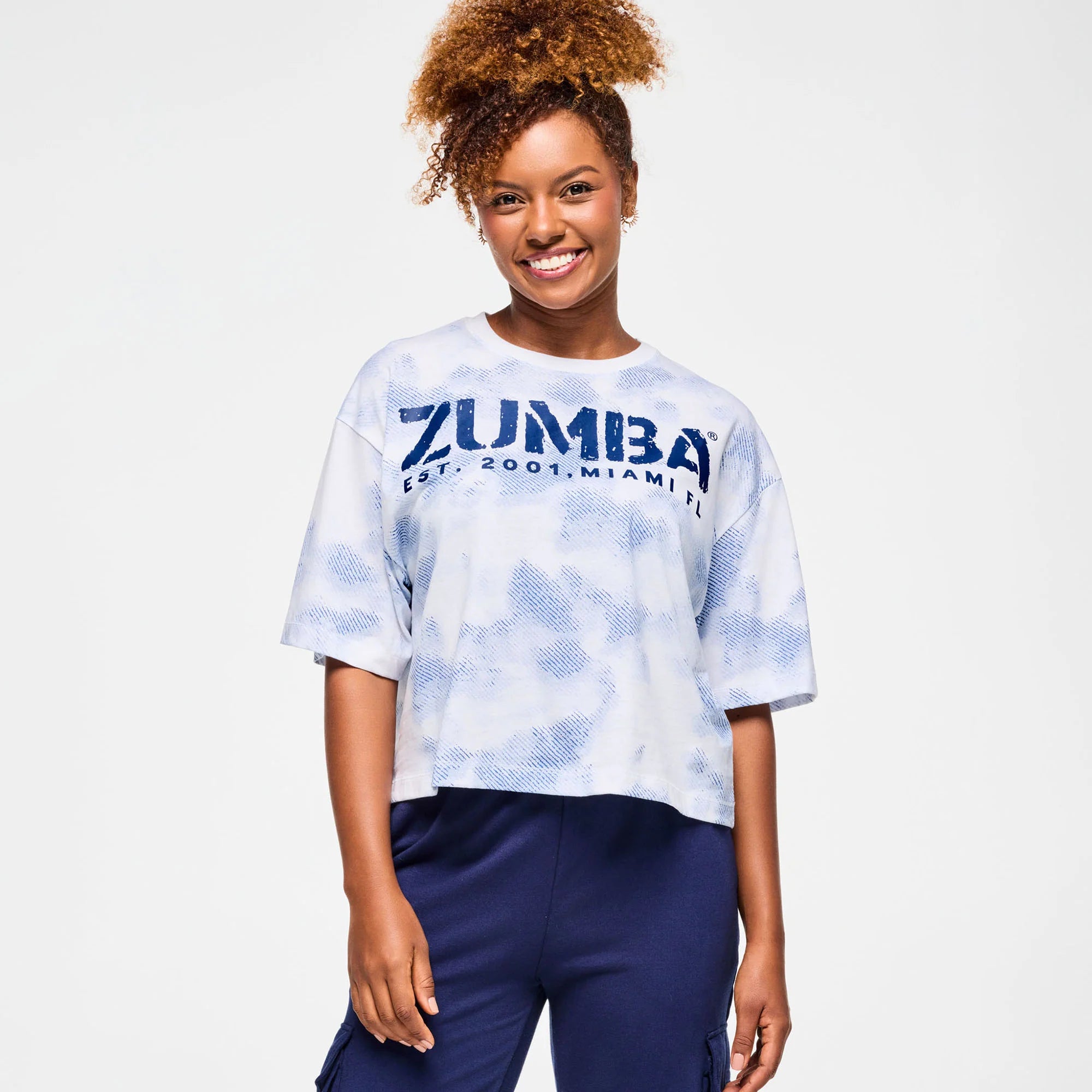 Blue Jean Oversized Boxy Crop Top B25