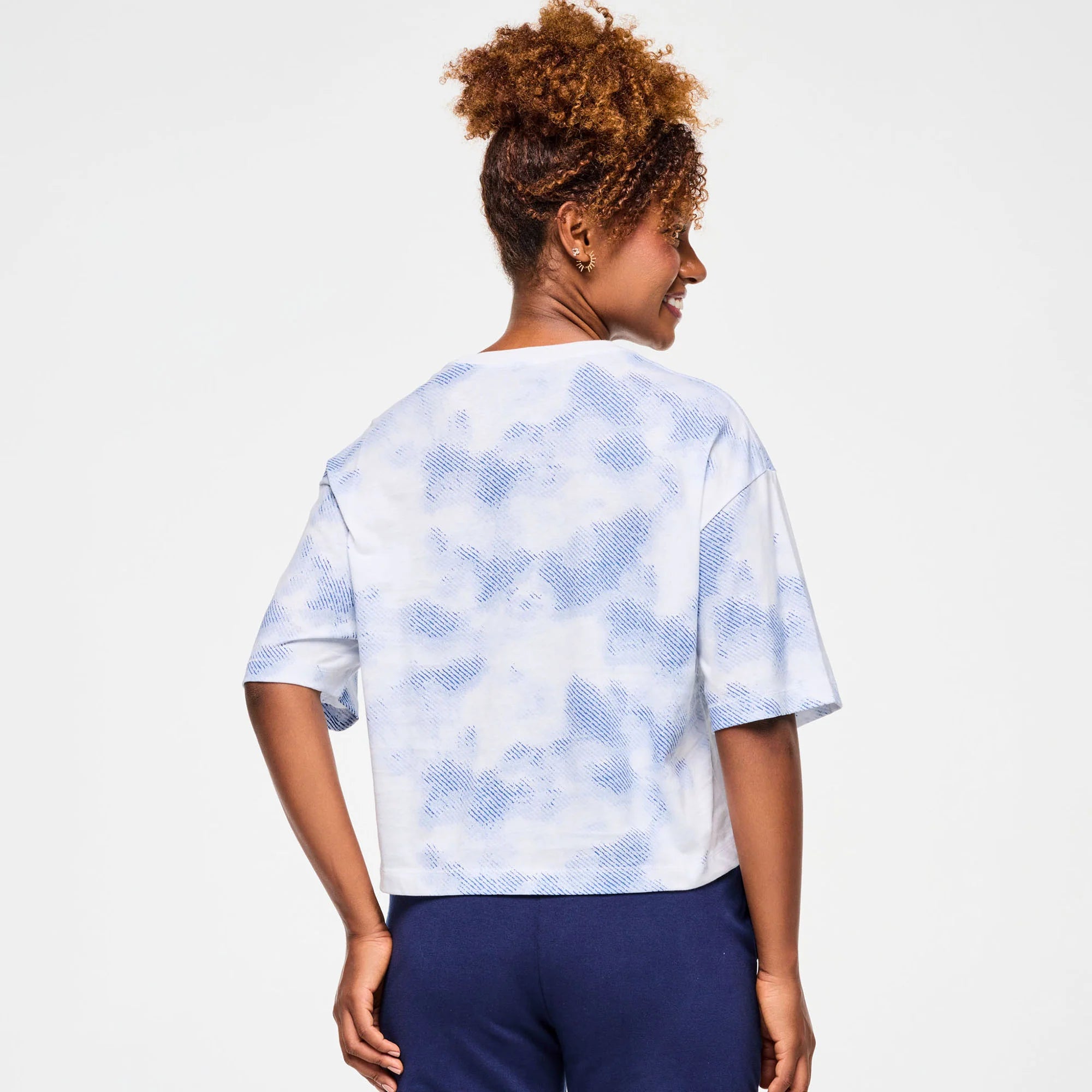 Blue Jean Oversized Boxy Crop Top B25