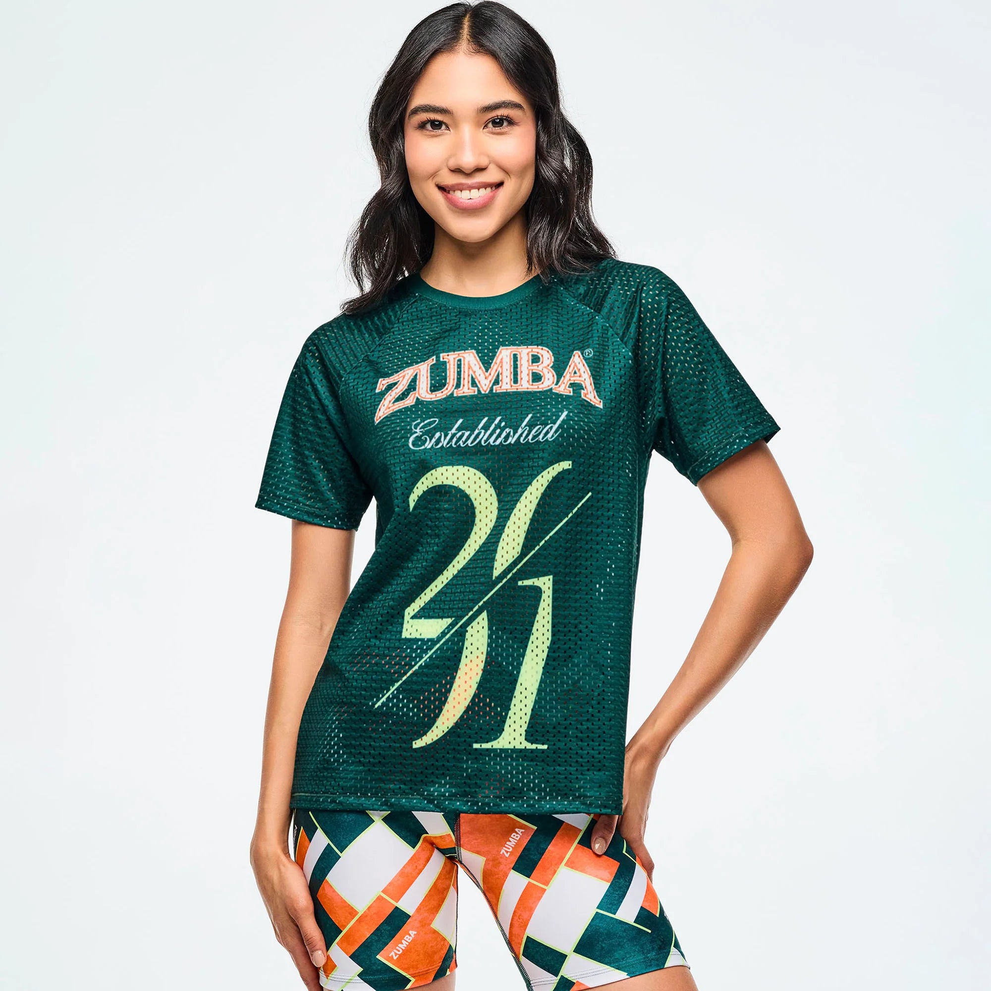 Class of 2 Z1001 Mesh Crew Neck Top