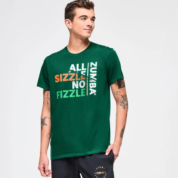 All Sizzle No Fizzle Tee Z6 – Zumba wear canada