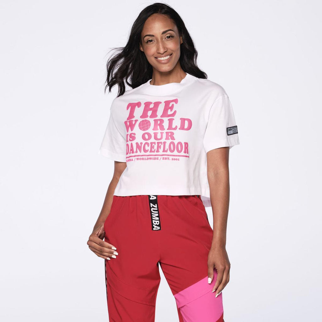 The World Is Our Dance Floor Crop Top Z24