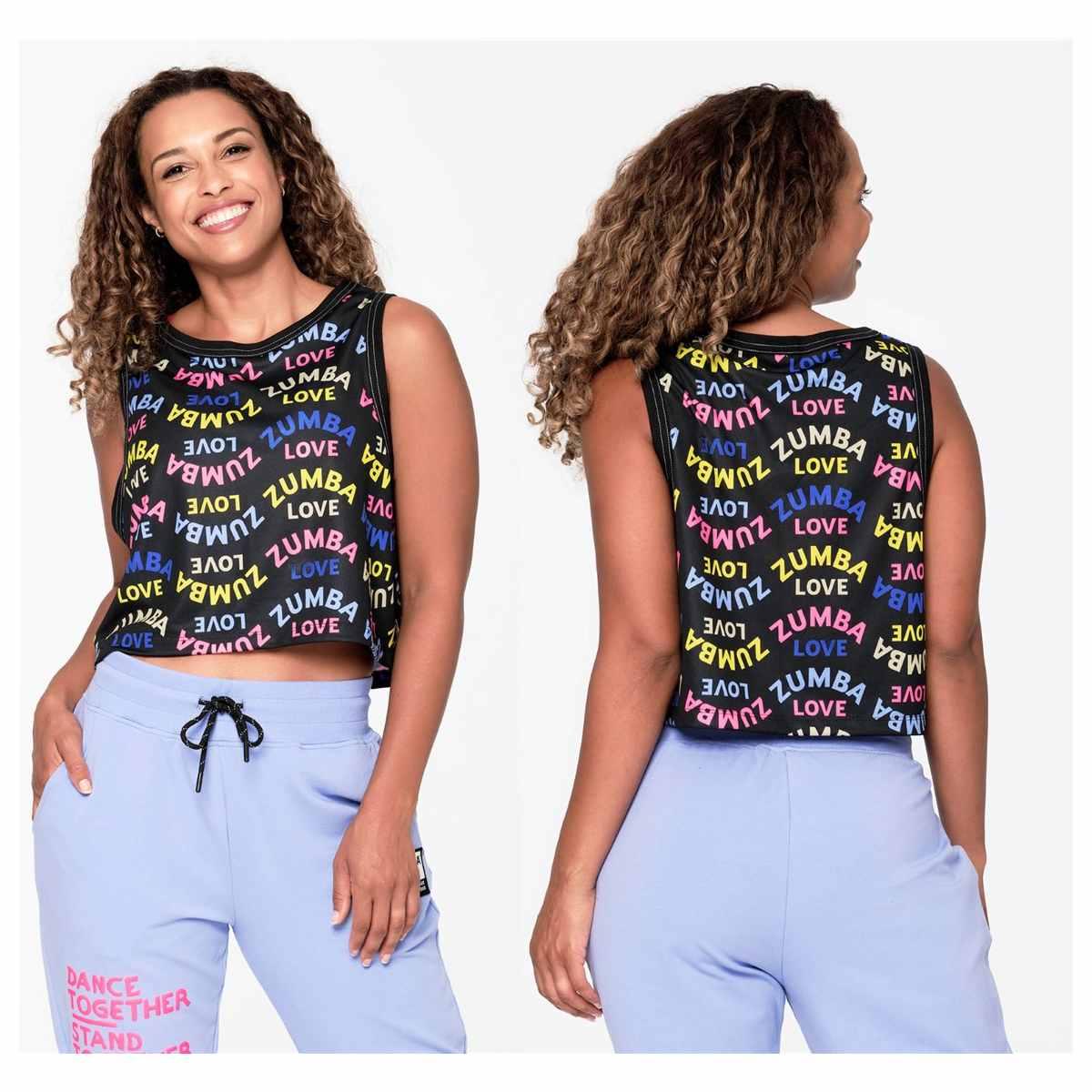 Zumba Love Mesh Crop Tank Z23