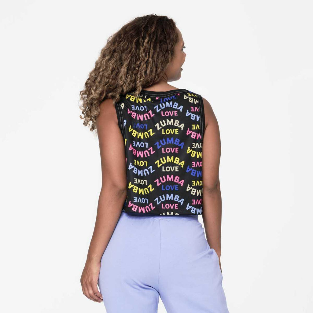Zumba Love Mesh Crop Tank Z23
