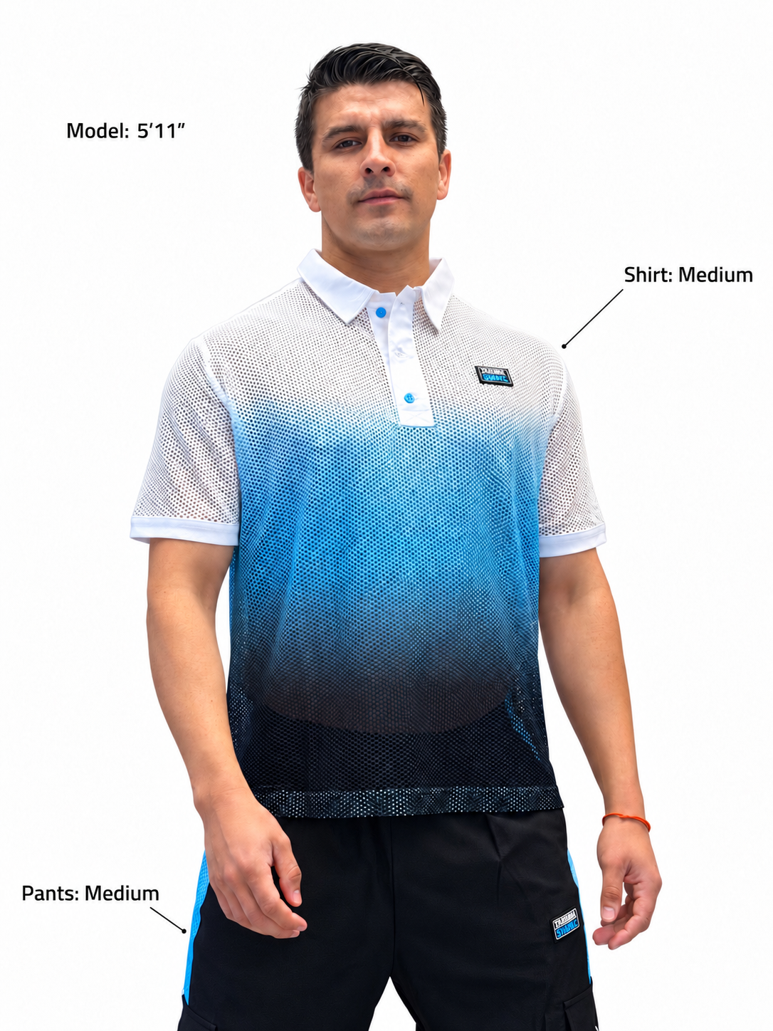 Zumba X The Smurfs Oversized Mesh Polo