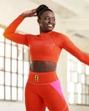 Zumba Forever Long Sleeve Crop Top Z6