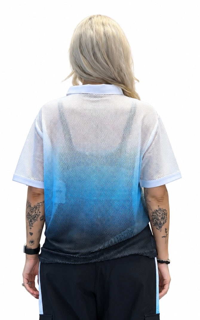 Zumba X The Smurfs Oversized Mesh Polo