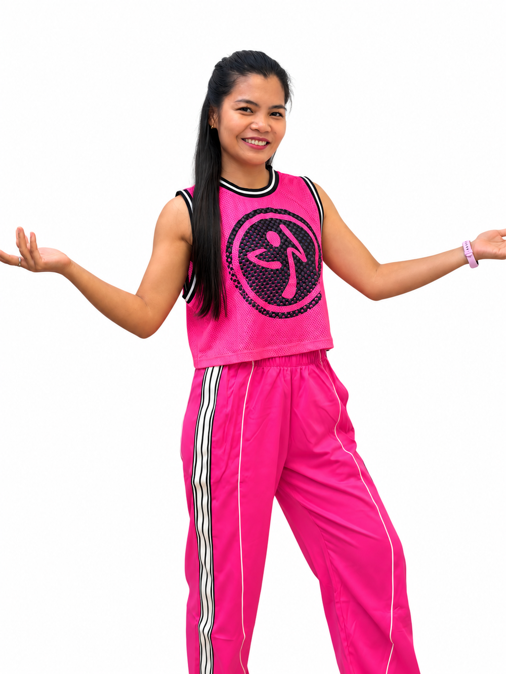 Electric Feel Loose Mesh Crop Tank