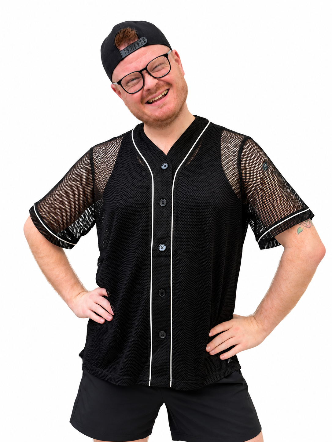 Electric Feel Unisex Mesh Baseball Jersey
