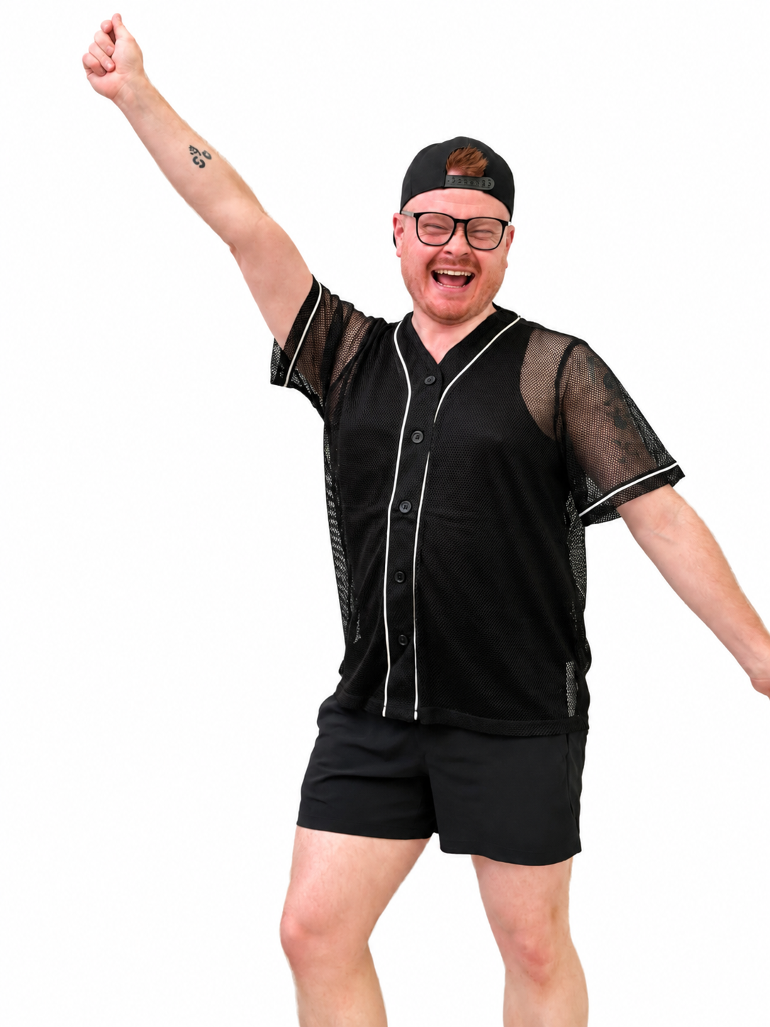 Electric Feel Unisex Mesh Baseball Jersey