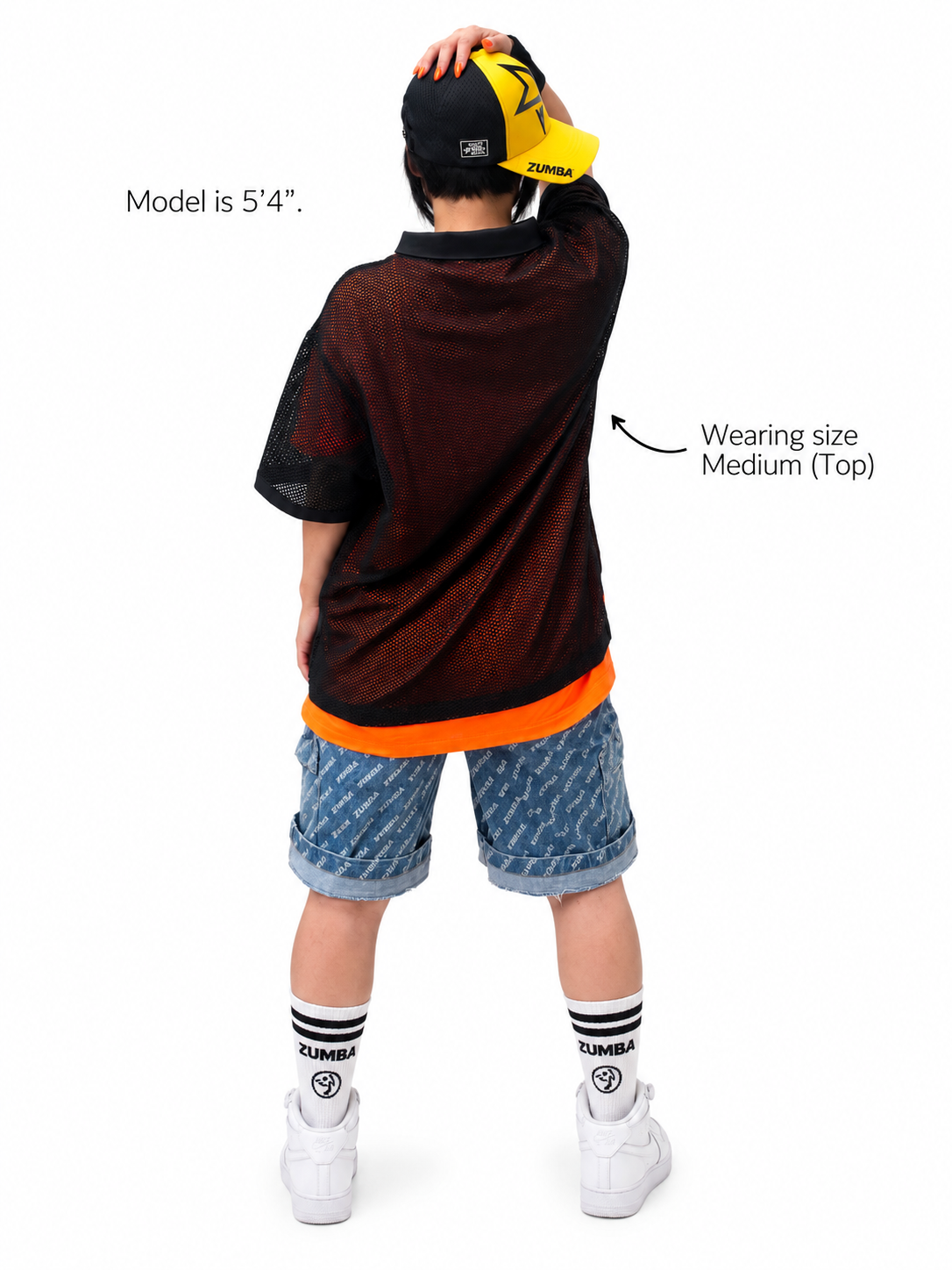 Zumba Basic Oversized Mesh Polo