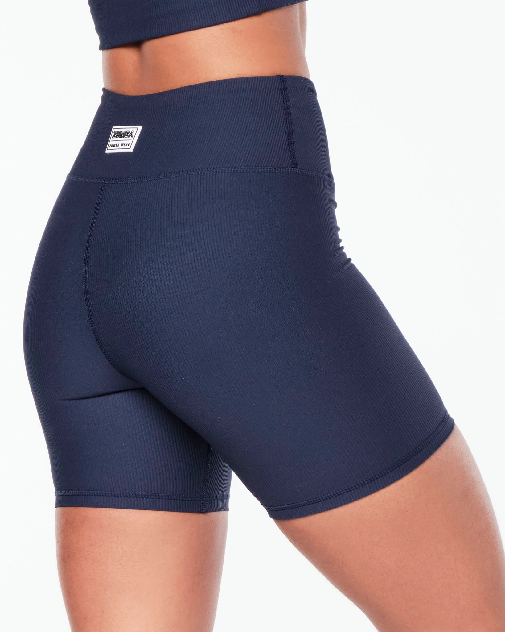 Zumba Prep High Waisted Rib Biker Shorts B6