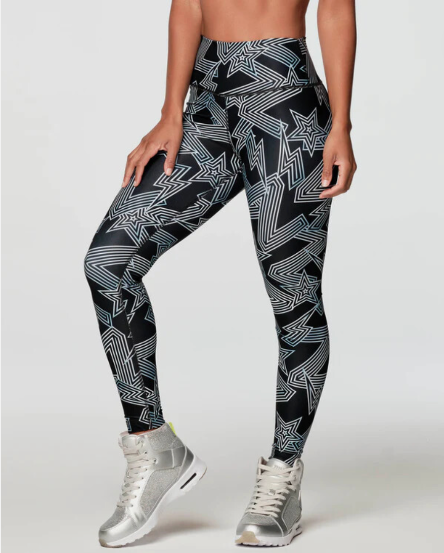 Zumba Roller Derby High Waisted Leggings Z22