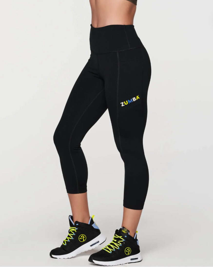 Zumba Forever High Waisted Crop Leggings Z22