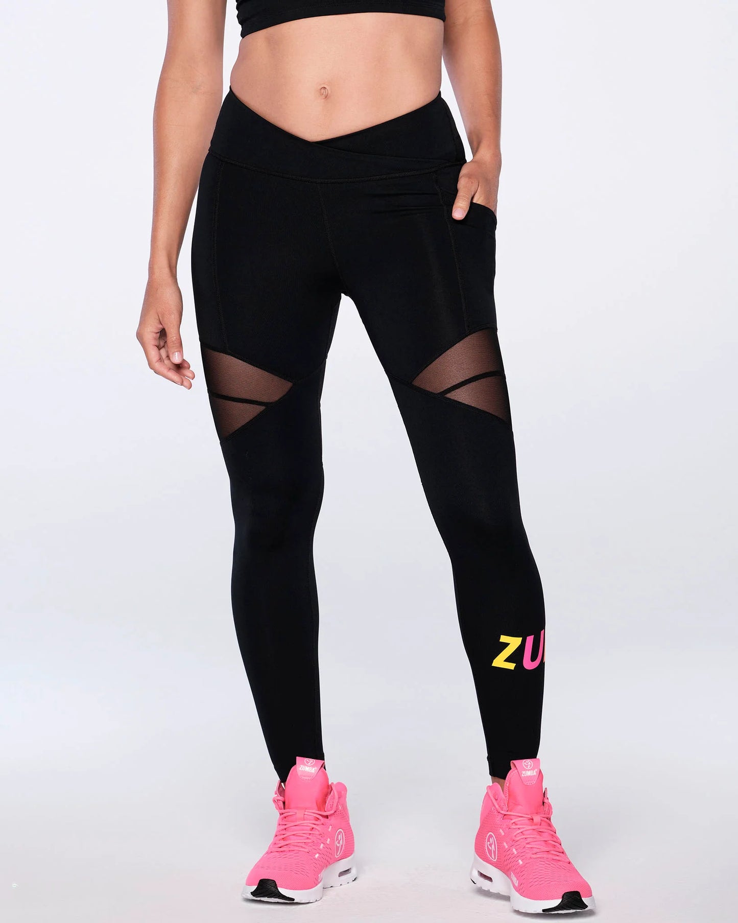 Zumba Crossover High Waisted Ankle Leggings - BZ9