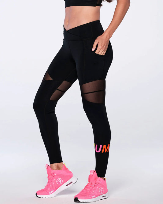 Zumba Crossover High Waisted Ankle Leggings - BZC14