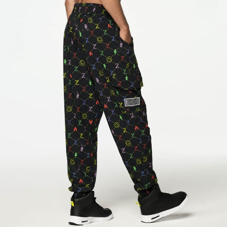 Zumba Fun And Happy High Waisted Track Pants Z6