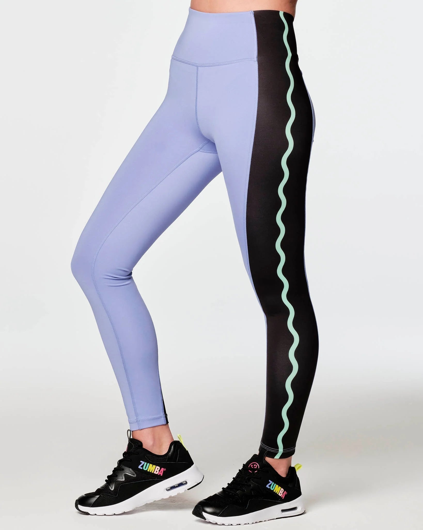 Zumba X Crayola Dance In Color High Waisted Ankle Leggings B16