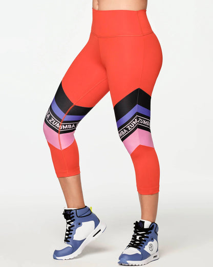 Zumba All Day High Waisted Capri Legging Z7