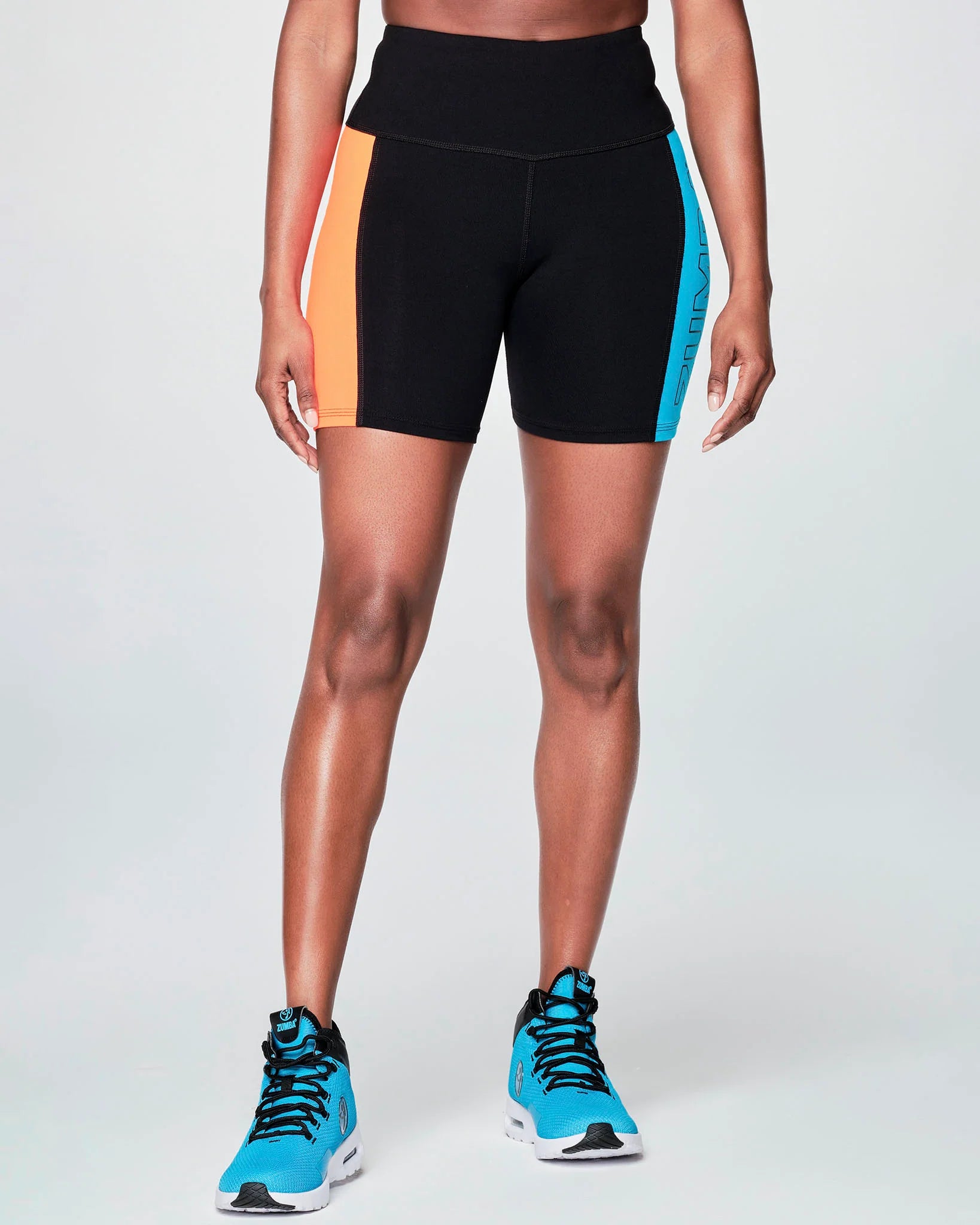 Zumba Prep High Waisted Rib Biker Shorts B6
