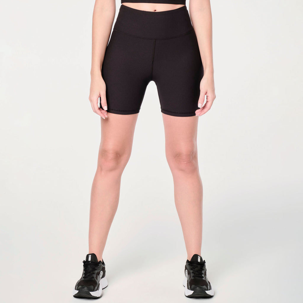 Zumba Prep High Waisted Rib Biker Shorts Z17