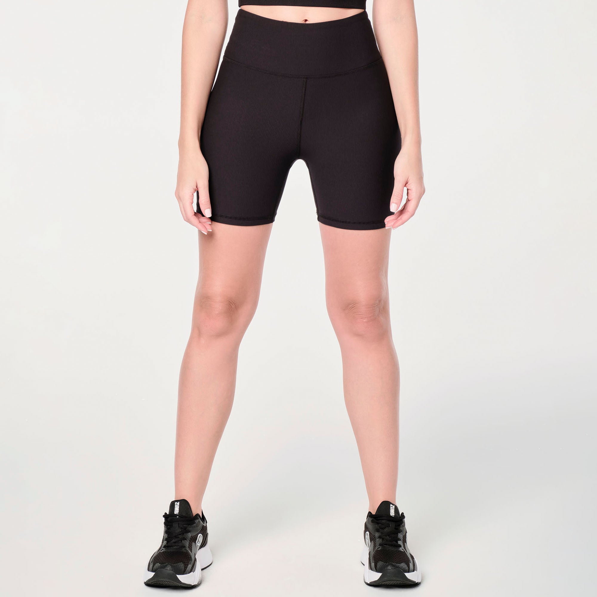 Zumba Prep High Waisted Rib Biker Shorts Z17