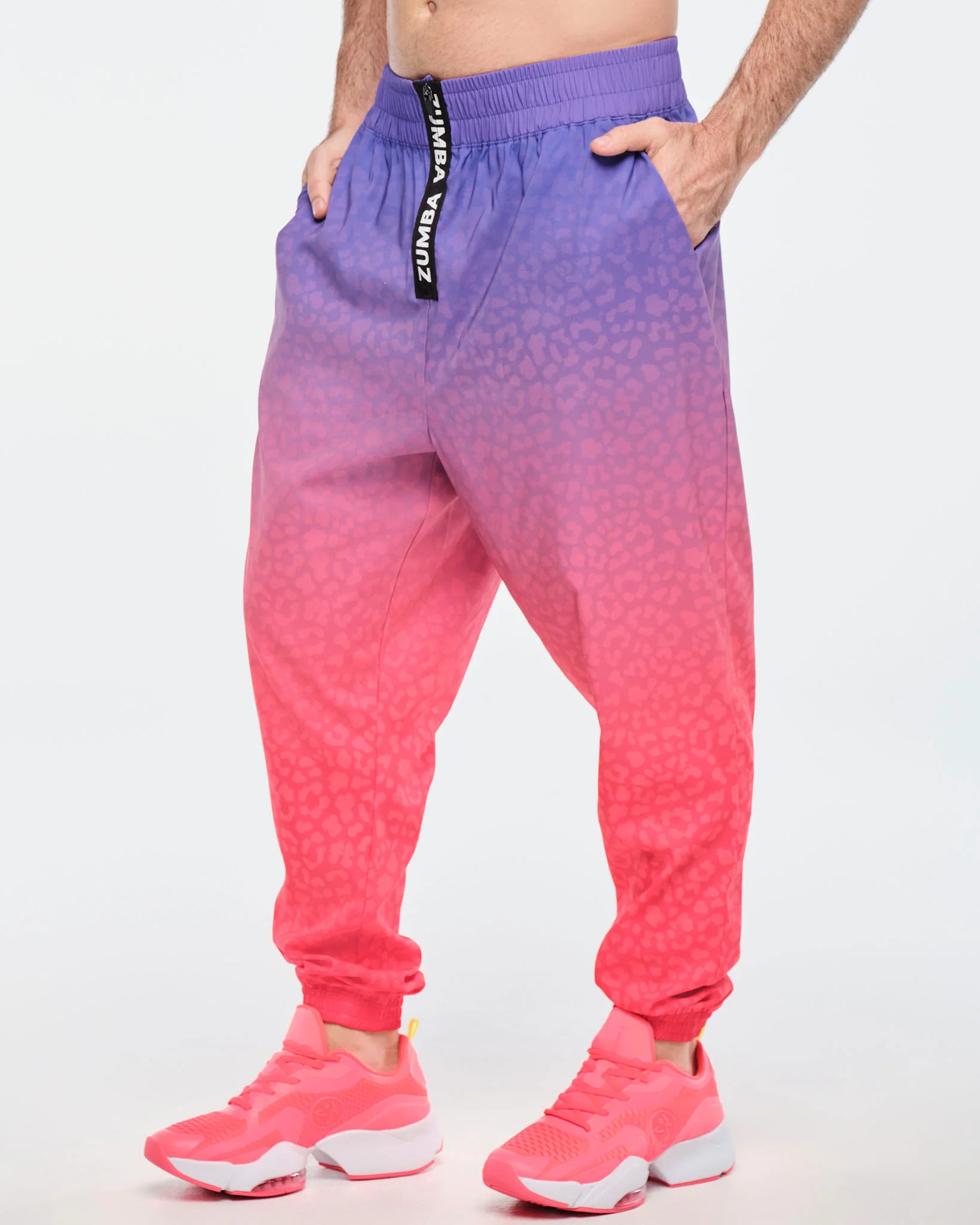 Funscape High Waisted Zip Front Track Pants Z5