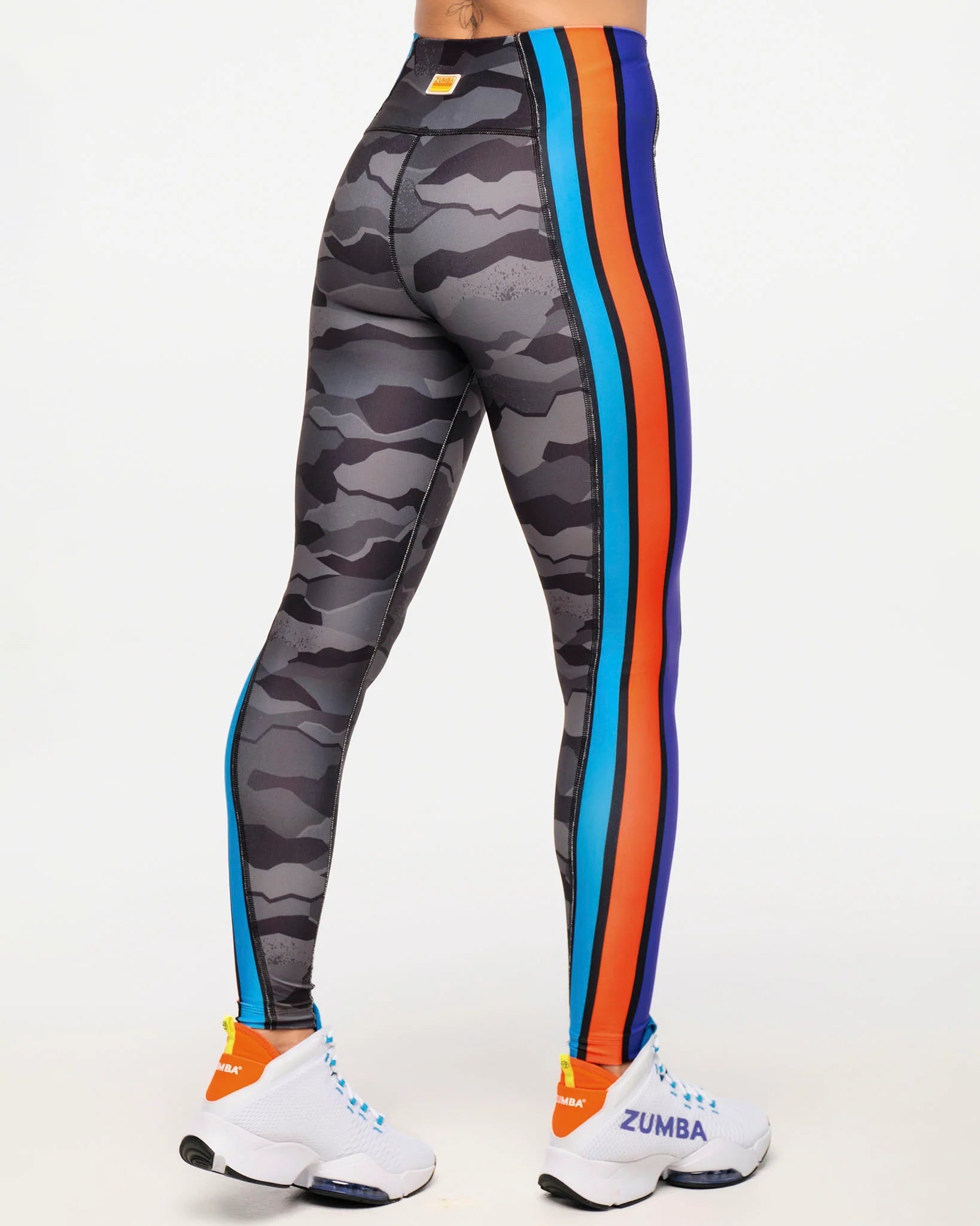 Zumba Explore High Waisted Ankle Leggings With Side Panels Z12