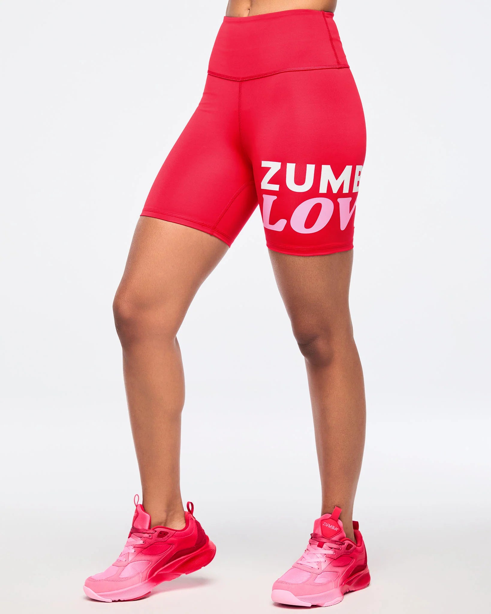 Zumba Love High Waisted Biker Shorts B12