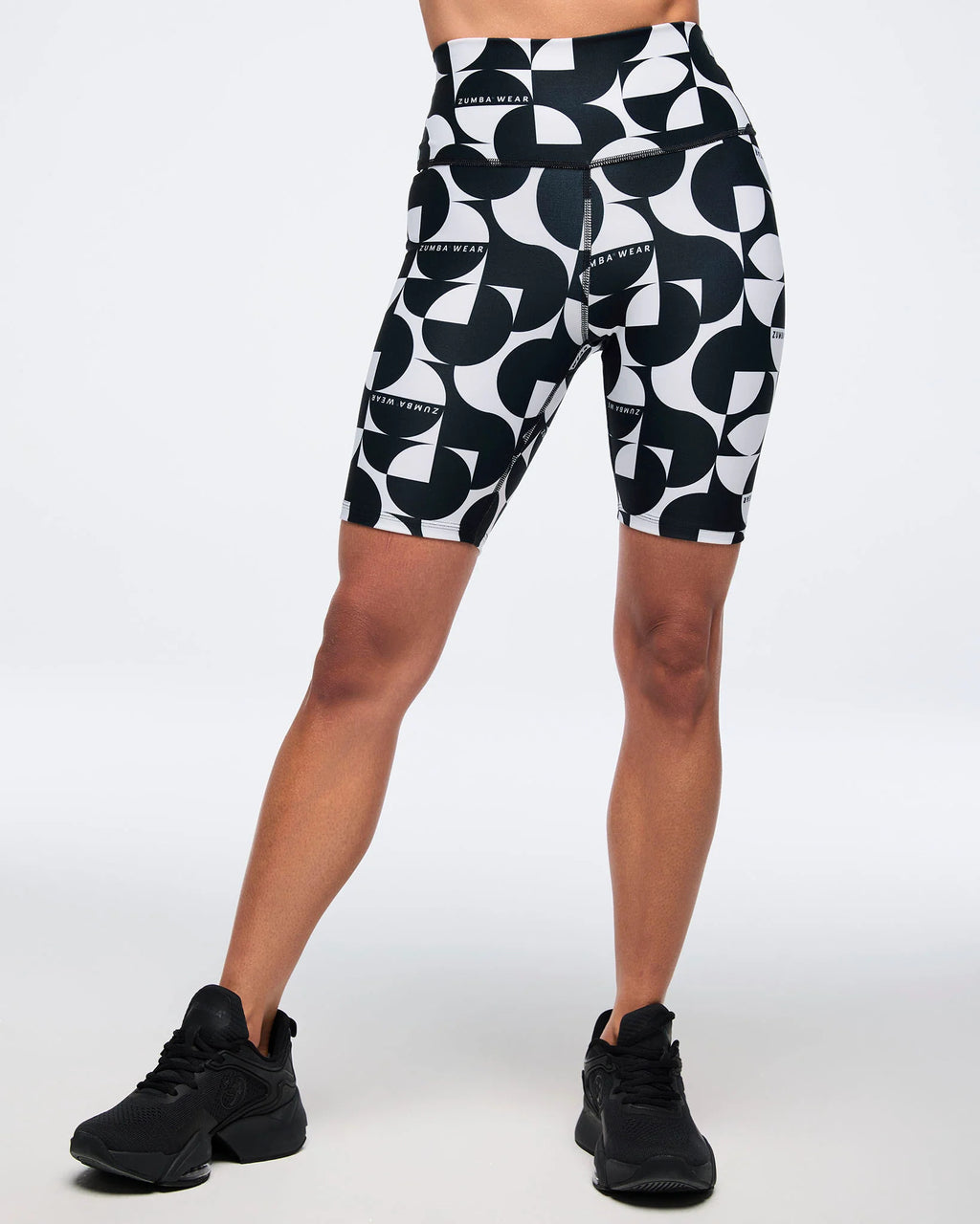 Zumba Haus High Waisted Long Biker Shorts B12