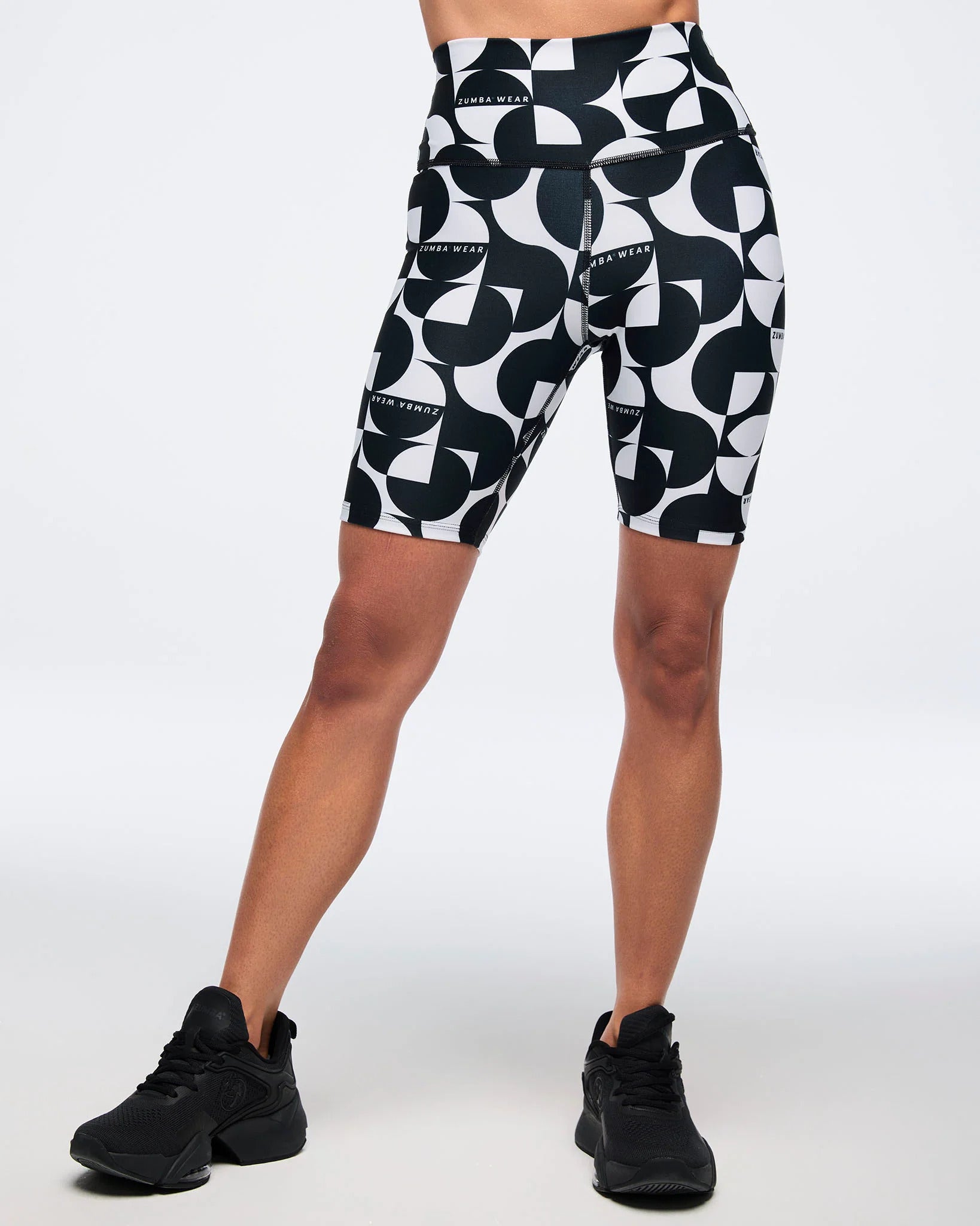 Zumba Haus High Waisted Long Biker Shorts B12
