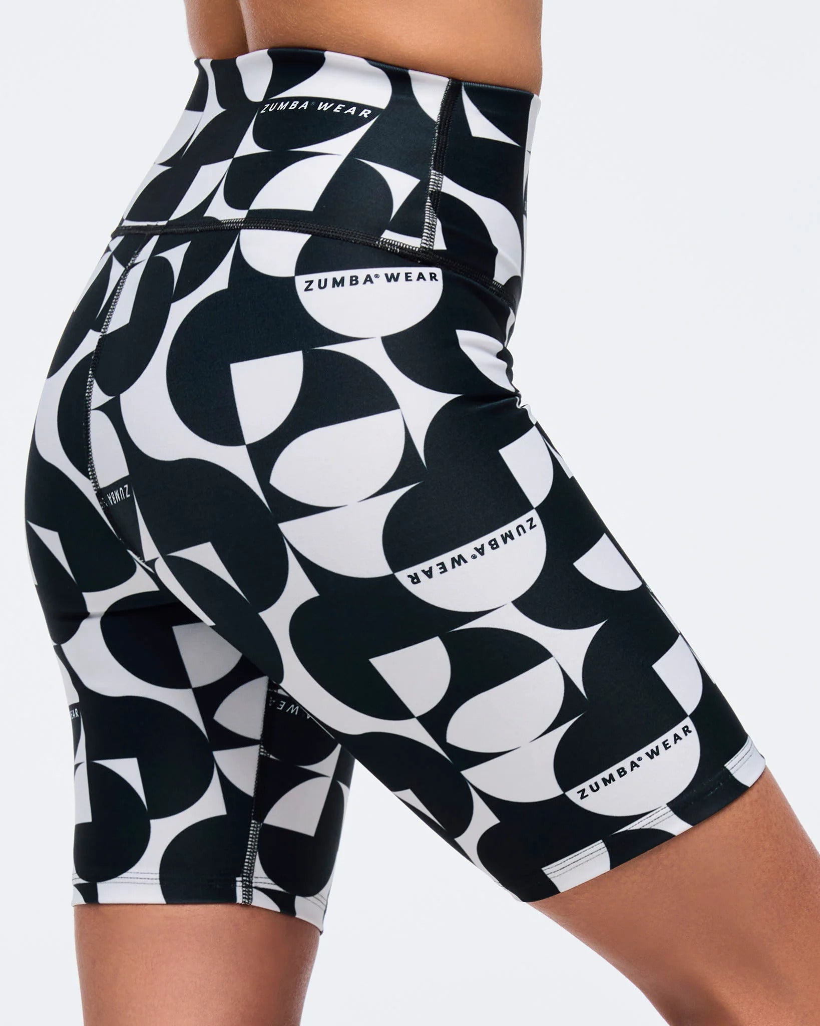 Zumba Haus High Waisted Long Biker Shorts B12