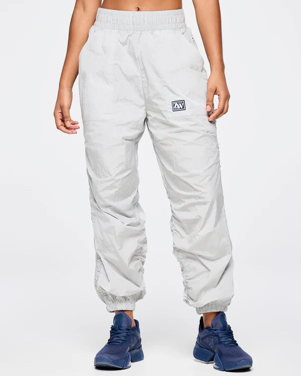 Zumba Out Loud Ruched Side Woven Track Pants - Z23