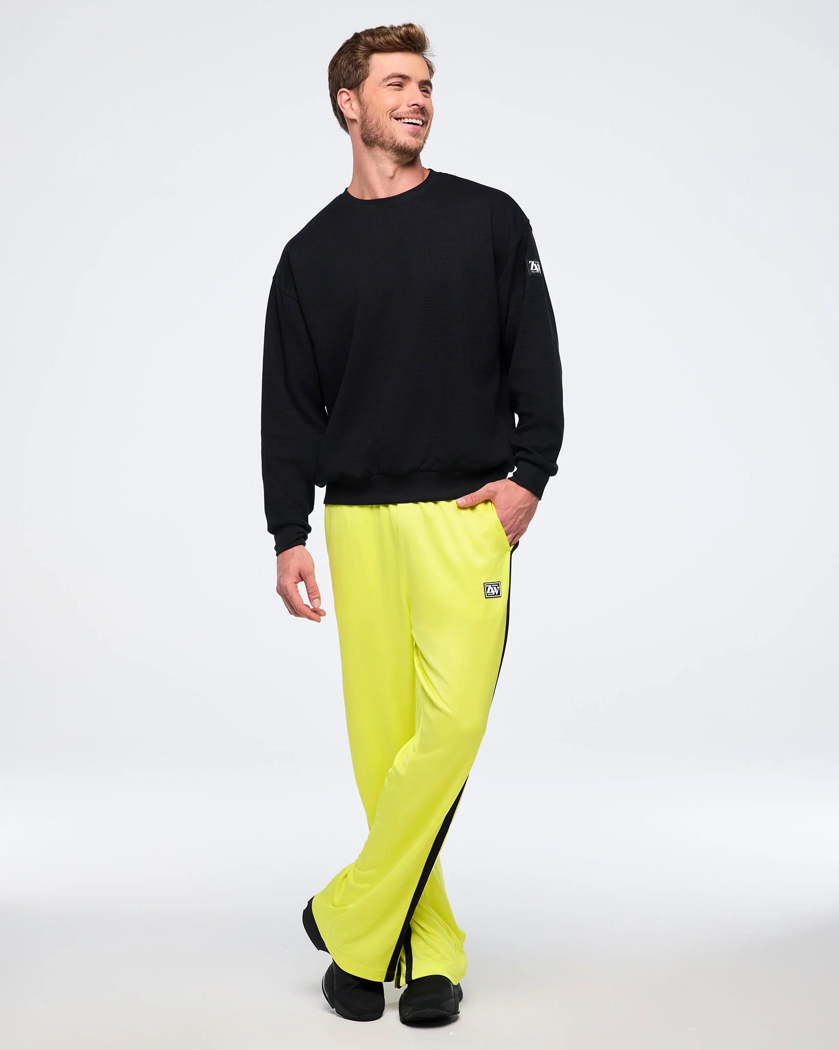 Zumba Haus Mid Rise Knit Track Pants B17