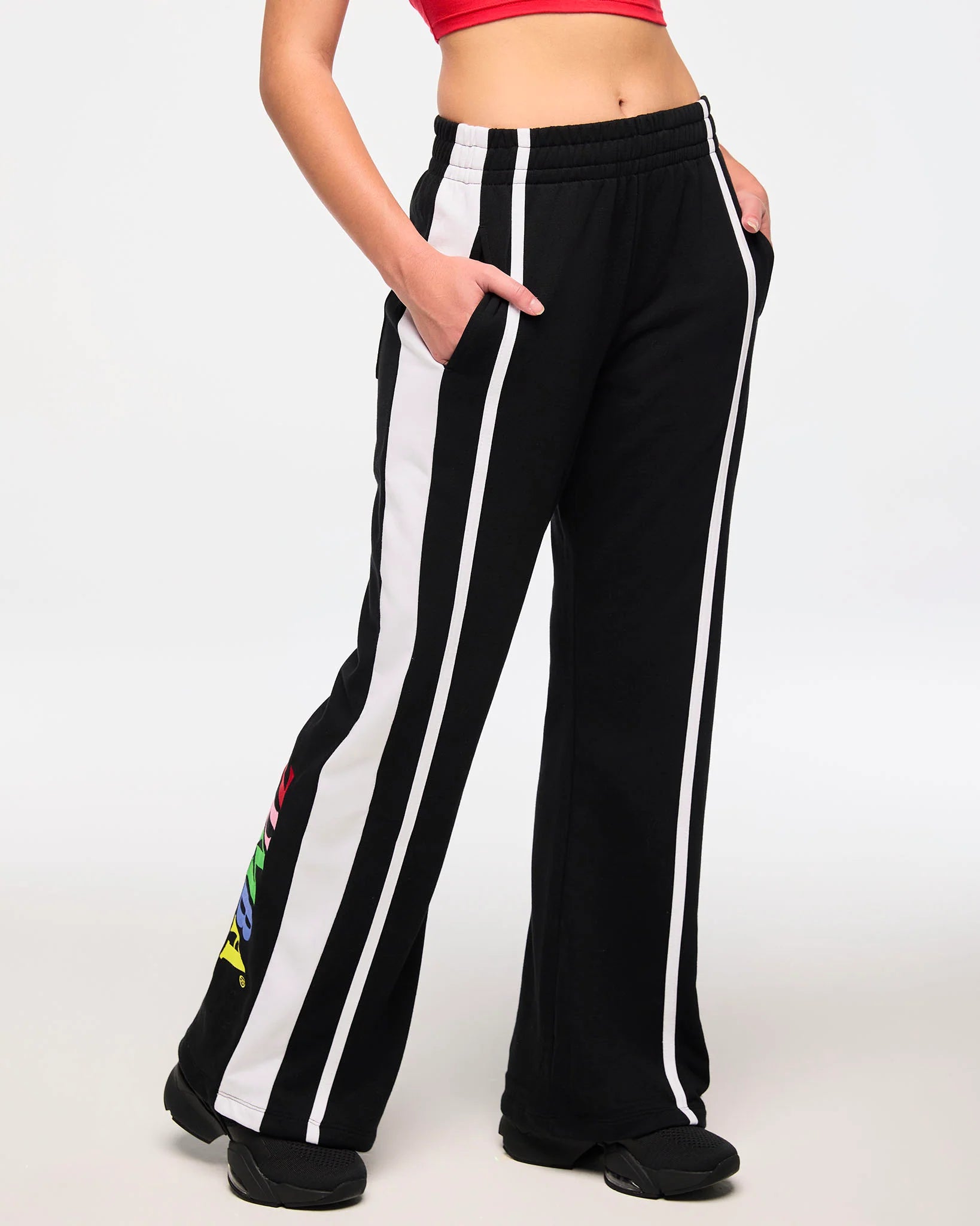 Zumba Haus Knit Flared Leg Sweatpants B16