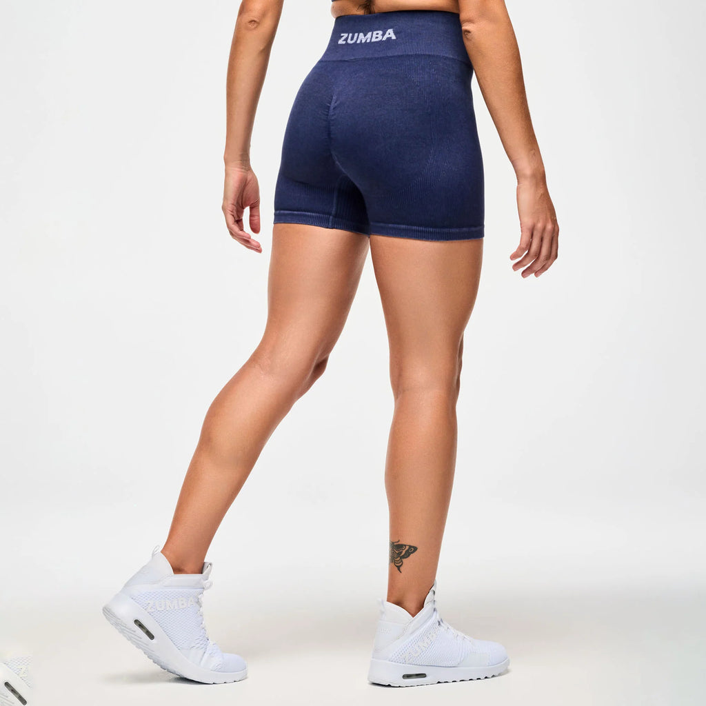 Blue Jean Seamless High Waisted Biker Shorts B25