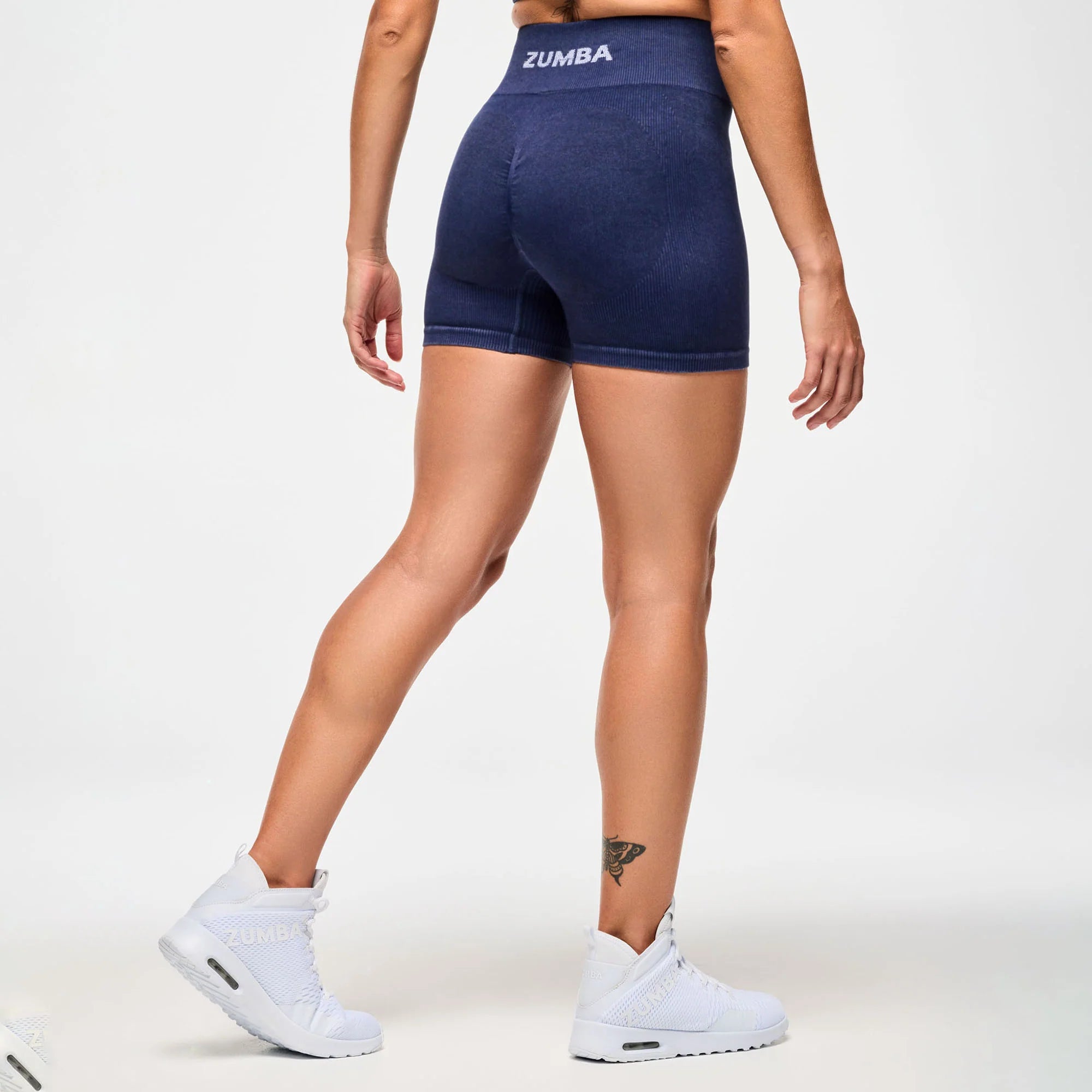 Blue Jean Seamless High Waisted Biker Shorts B25