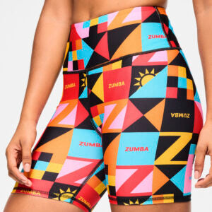 Zumba Rays High Waisted Biker Shorts Z23