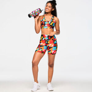 Zumba Rays High Waisted Biker Shorts Z23
