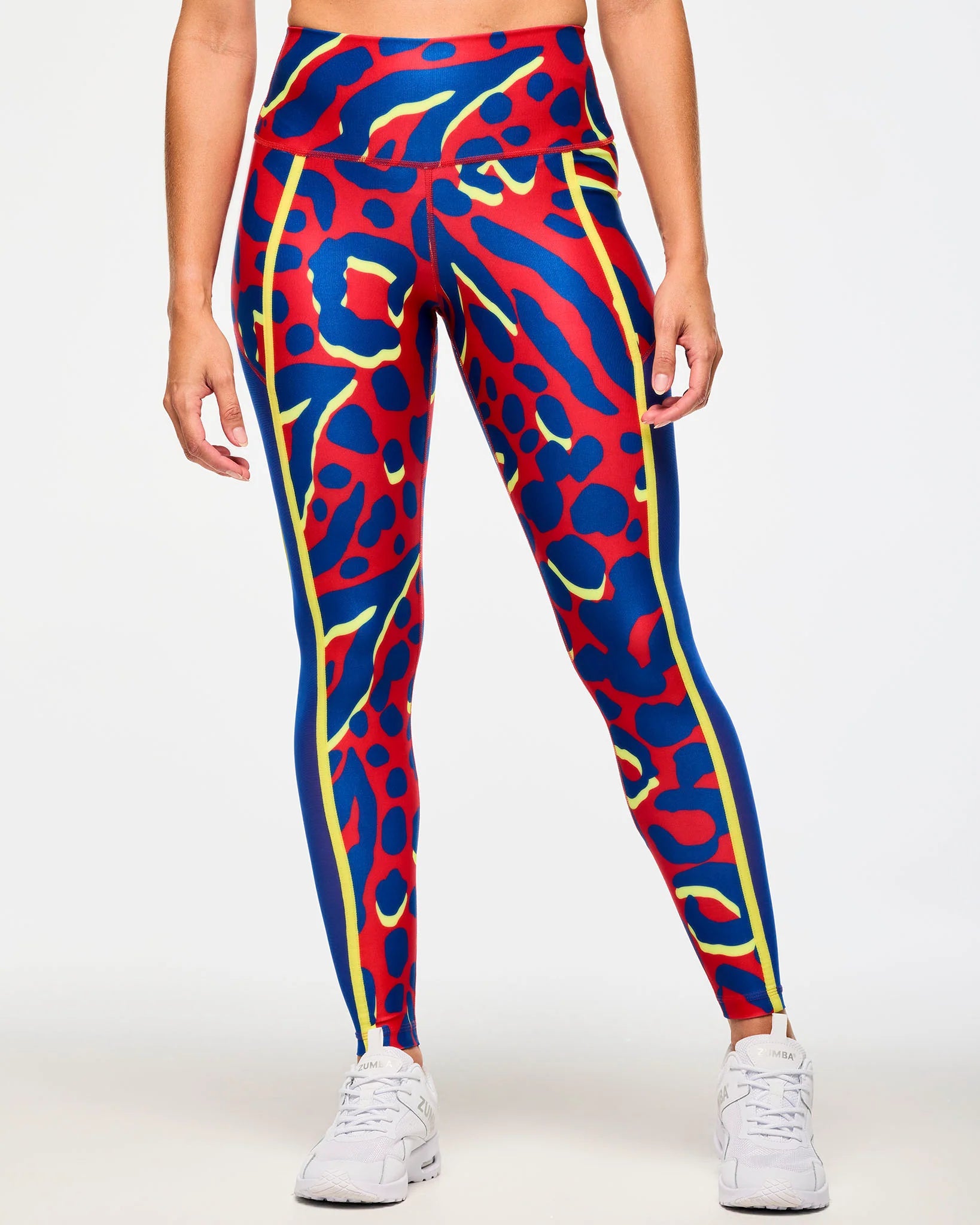 Victory High Waisted Ankle Leggings With Side Inserts B17