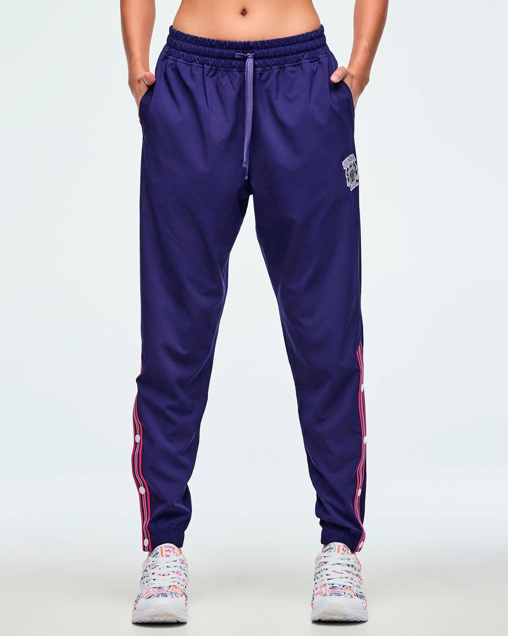 Class of 2001 Woven Track Pants With Side Snaps Z2