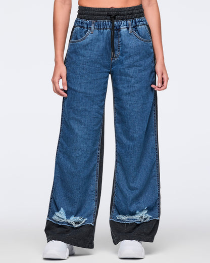 Latin Movement Combo Denim Sweatpants Z16