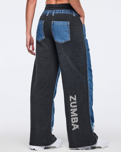 Latin Movement Combo Denim Sweatpants Z16
