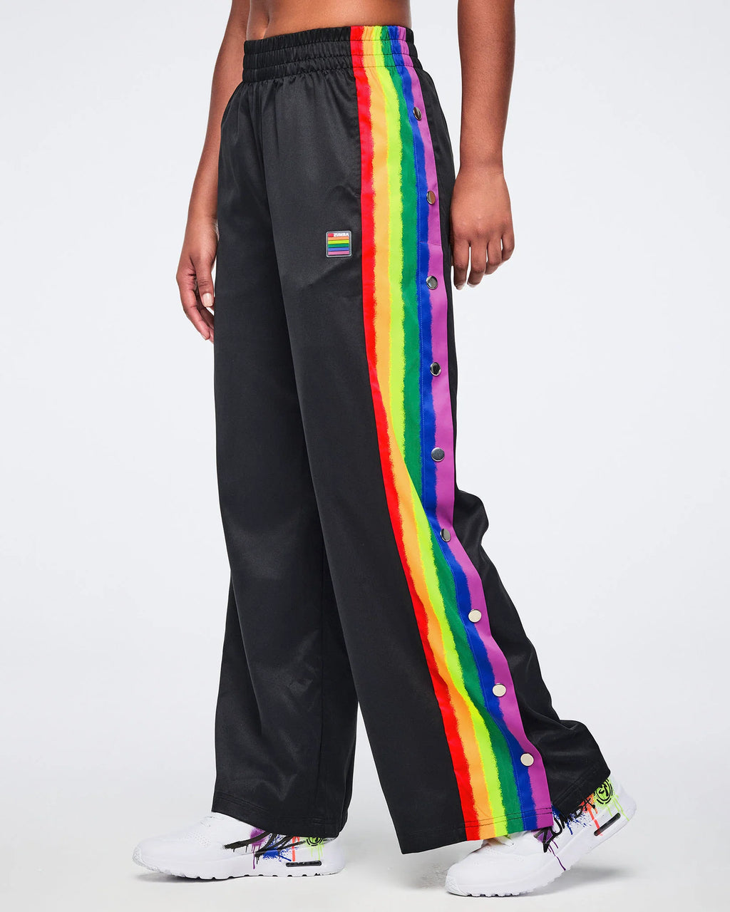 Pride Wide Leg Pants Side Snaps Z24