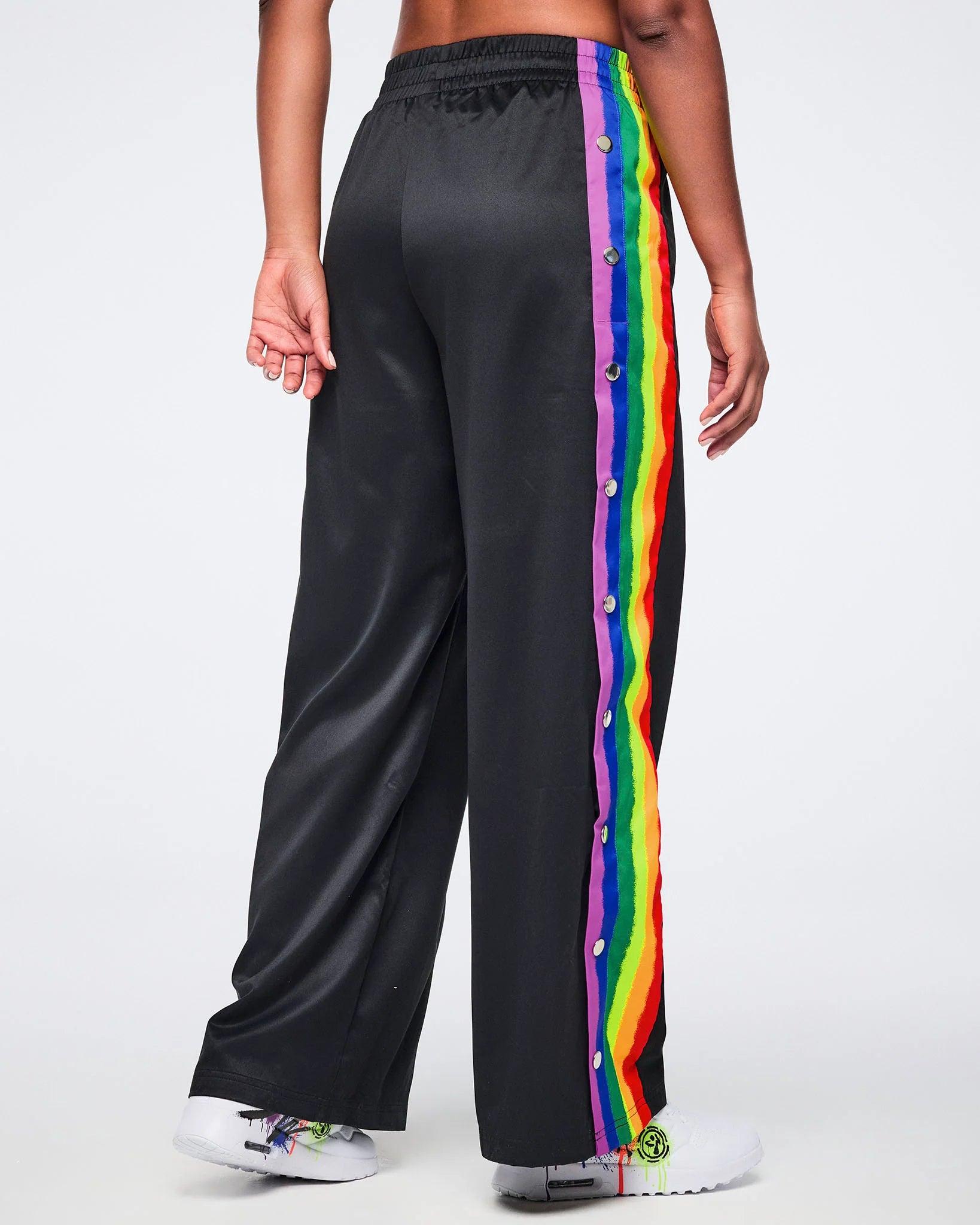 Pride Wide Leg Pants Side Snaps Z24