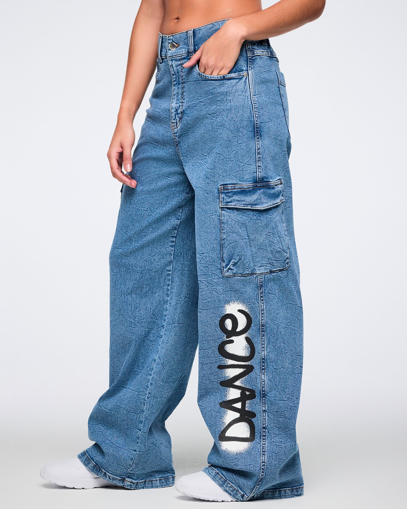 Pride Baggy Denim Cargo Pants Z16