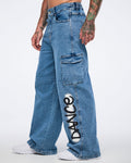 Pride Baggy Denim Cargo Pants Z16