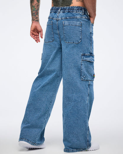 Pride Baggy Denim Cargo Pants Z16
