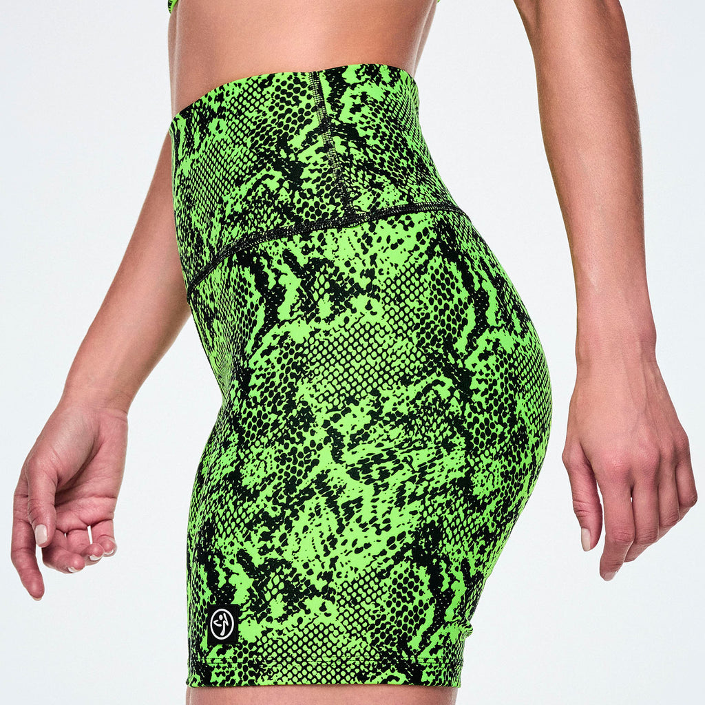 Ultrabright High Waisted Biker Shorts